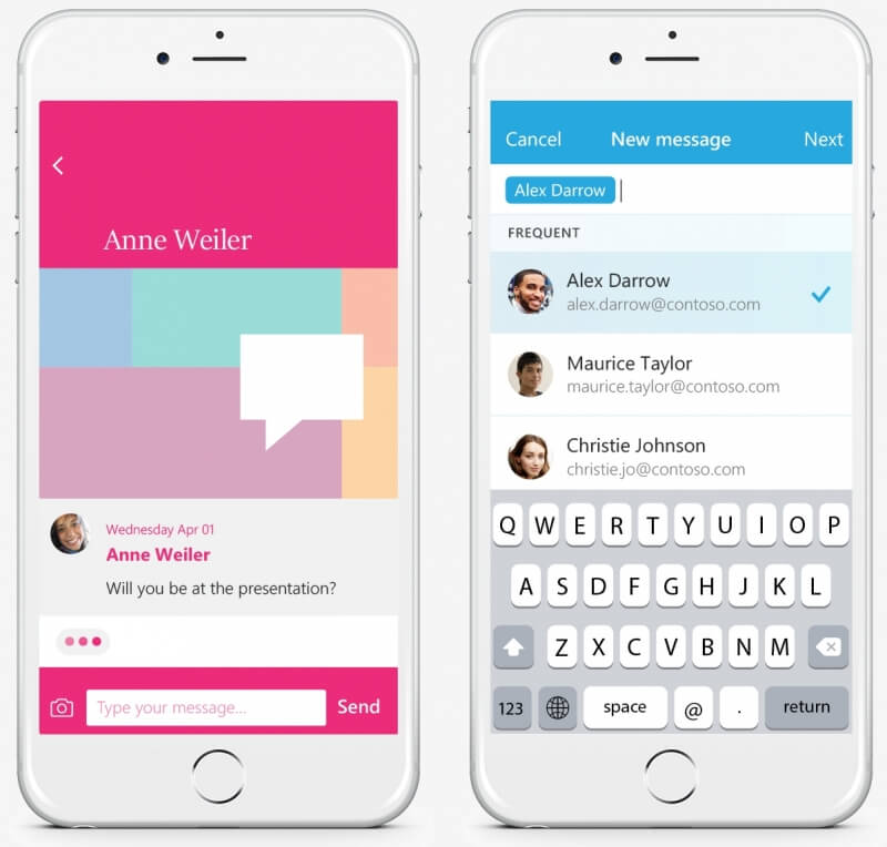 Send is Microsoft’s new hybrid e-mail  chat app for quick, informal conversations